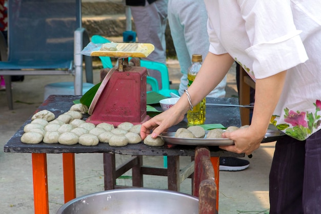 Ręcznie robiony Festiwal Ching Ming Kult Przodków Ofiary Caozai Kueh Kueh