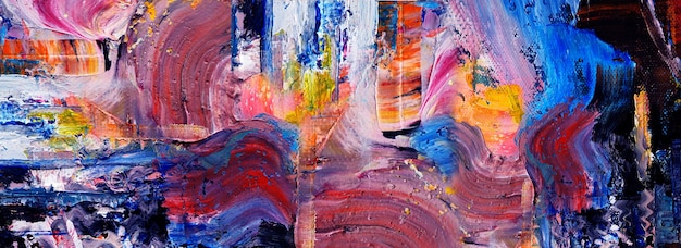 Ręcznie rysowane kolorowy obraz abstrakcyjna sztuka panorama tło kolory tekstury projekt ilustracja