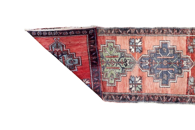 Ręcznie tkany antyczny turecki dywan