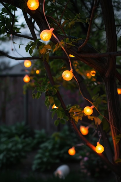 Ręcznie wykonane światełka z jajek wielkanocnych tworzą świąteczną atmosferę na wieczorne wiosenne uroczystości