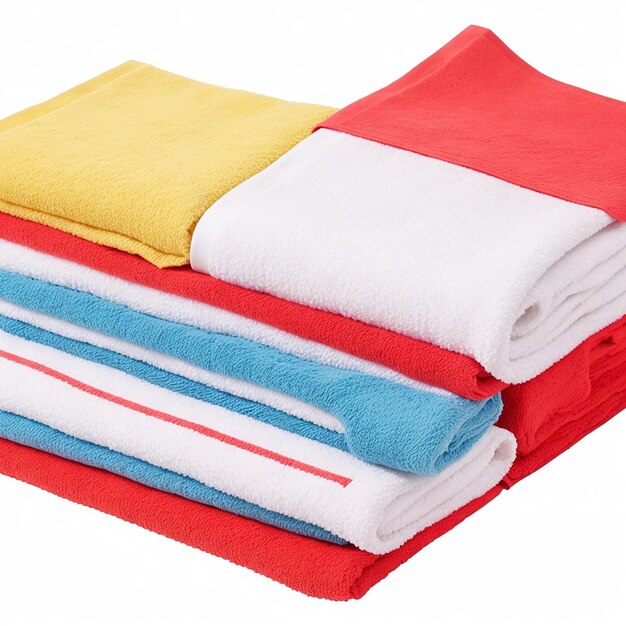 Ręczniki kuchenne izolowane na białym