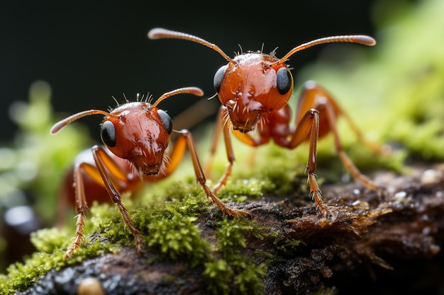 red_ants_walk_in_the_forest