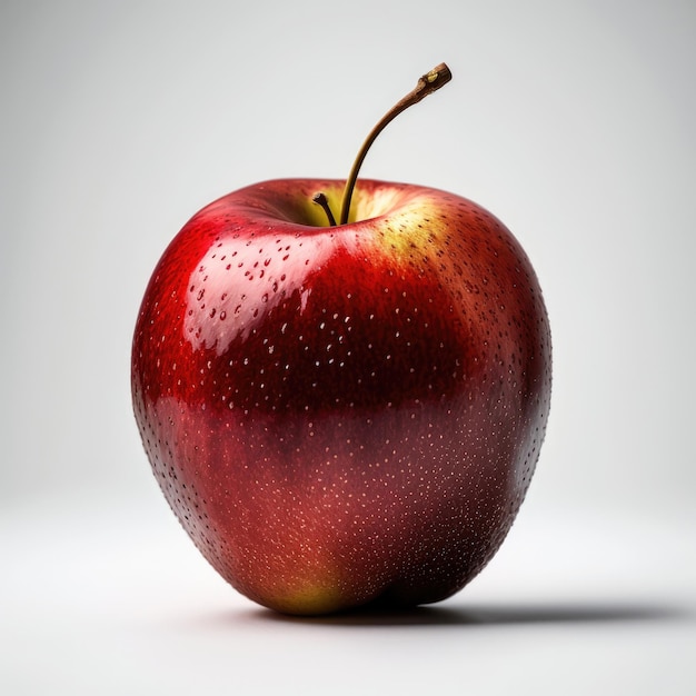 Red Apple Izolowane Ilustracji Generatywnej AI