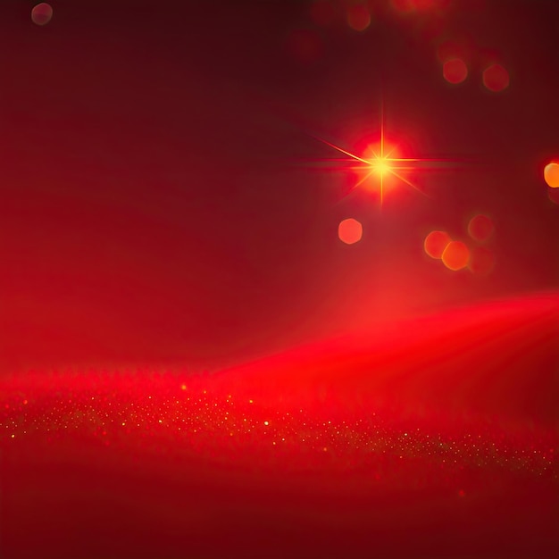 Red bokeh