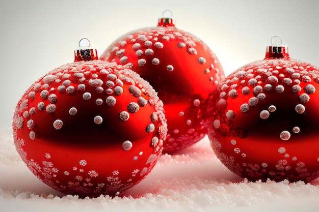 Red Christmas Balls