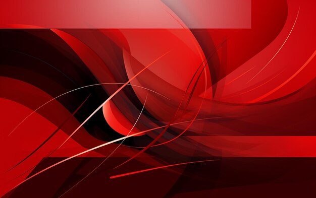 Zdjęcie red horizon abstract banner design w odcieniach czerwieni