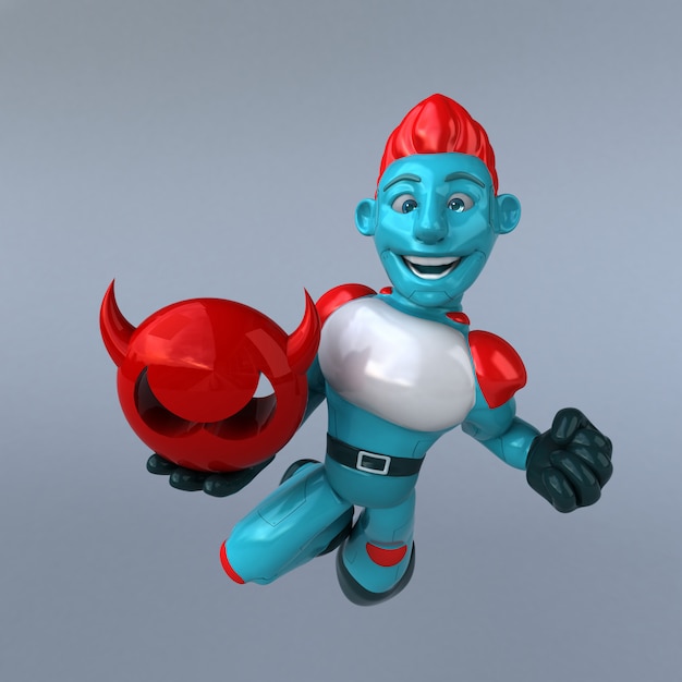 Red Robot - postać 3D