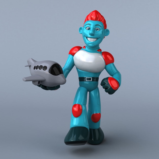 Red Robot - postać 3D