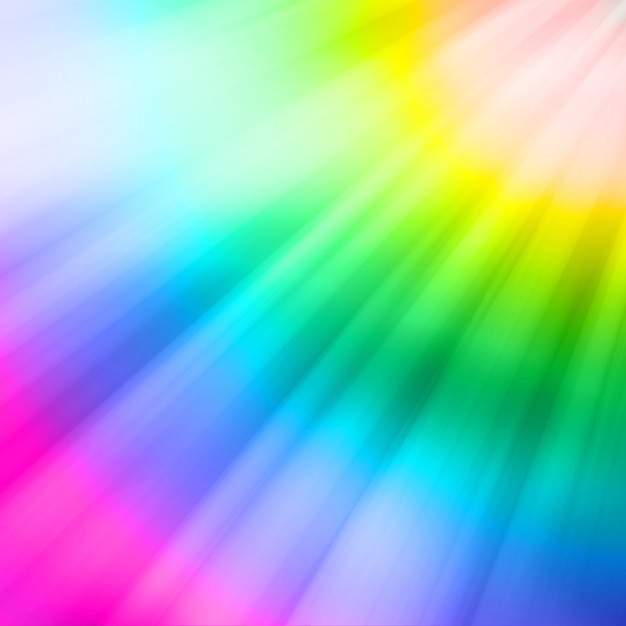 Zdjęcie refleksje pojawiające się na kolorach tęczy