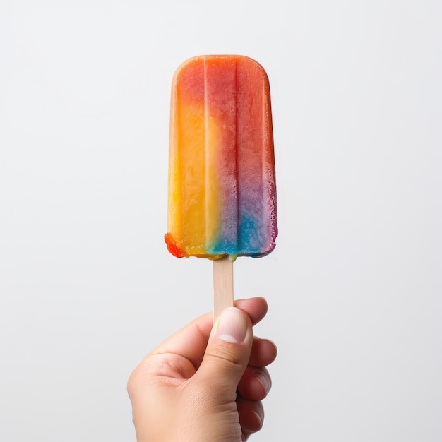 Ręka trzyma popsicle