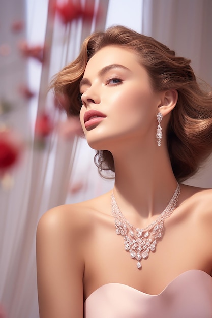 Reklama luksusowej marki biżuterii ze strzelaniem do modelek