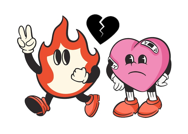 Relacja kreskówkowa png retro ilustracja przezroczysty tło