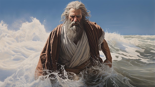 Religijna koncepcja biblijna historia rozstania się Mojżesza z faraonem w czasie ucieczki morskiej wiara Żydów w Boga i Jezusa Chrystusa wyzwolenie Żydów z niewoli egipskiej cud