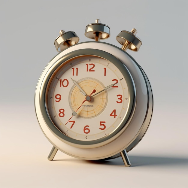 Reloj despertador 3d realista hora tiempo reloj despertador czas