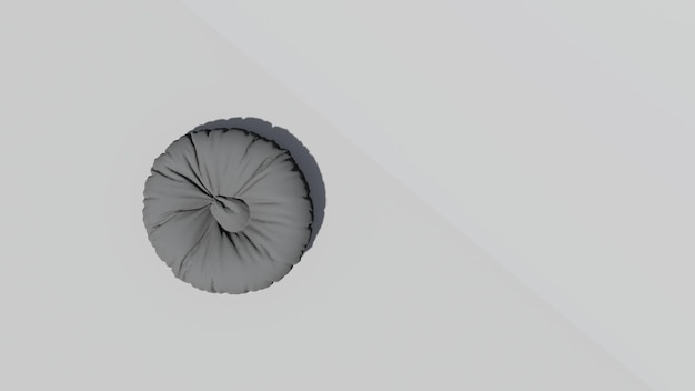 Rendering 3D okrągłego worka fasoli