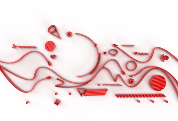 Zdjęcie renderowania 3d abstrakcyjne tło z miejsca tekstu. cyfrowy ilustracja 3d design.