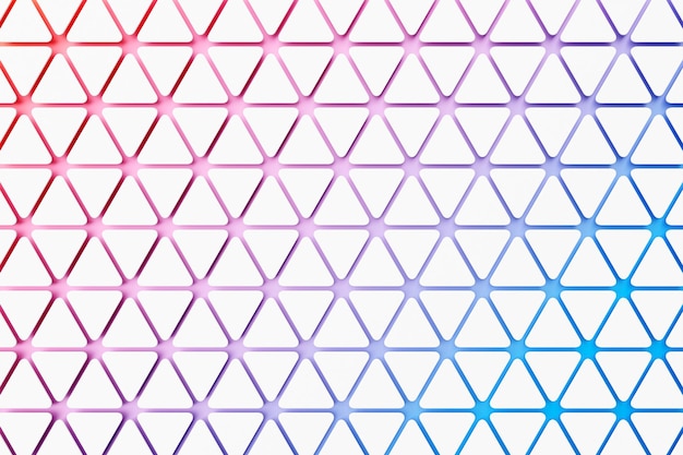Zdjęcie renderowania 3d biały wzór trójkątów o różnych kształtach minimalistyczny wzór prostych kształtów jasna kreatywna symetryczna tekstura