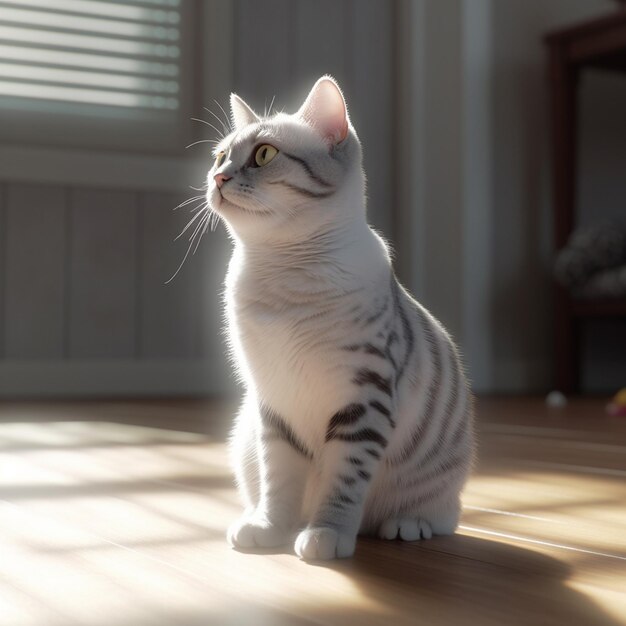 renderowania 3D ilustracja kreskówka kota
