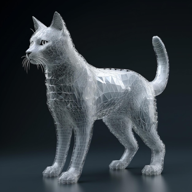 renderowania 3D ilustracja kreskówka kota