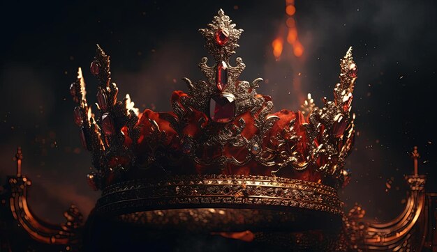 Renderowania 3D królewskiej korony