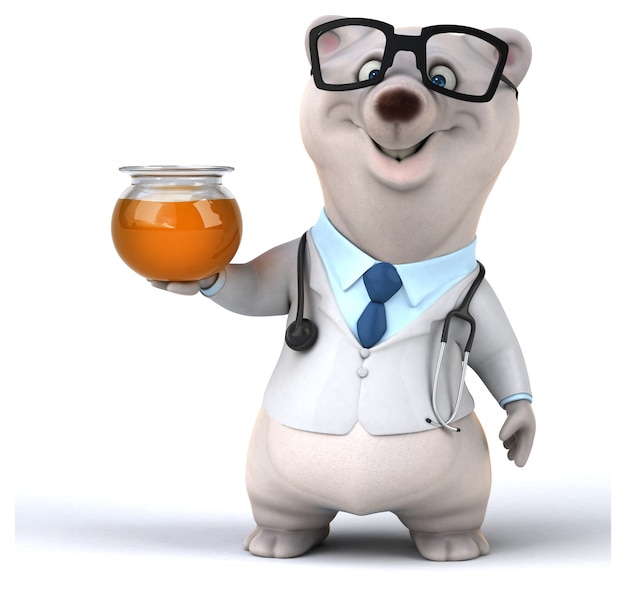 Renderowania 3D słodki Miś