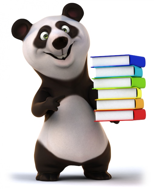 Renderowania 3D śmieszne Miś panda