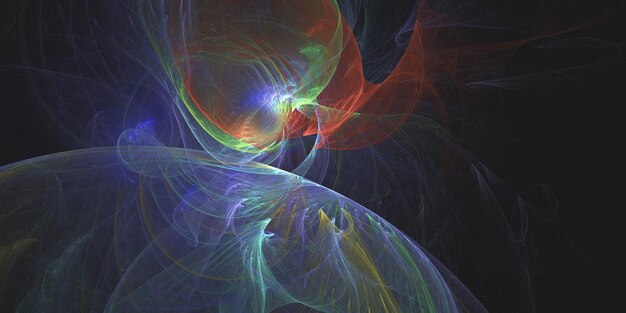 Renderowania 3D streszczenie multicolor fraktalna tła.