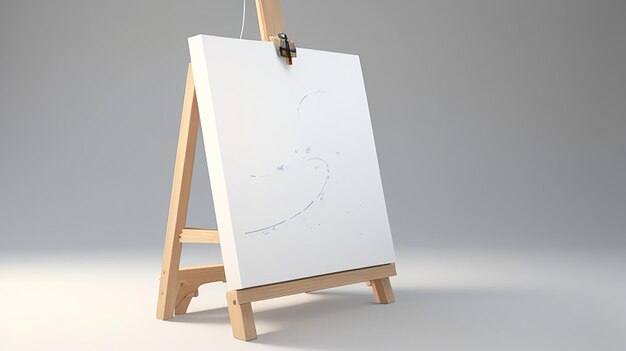 Renderowanie 3D Easel Canvas