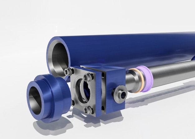 Renderowanie 3d elementów hydraulicznych
