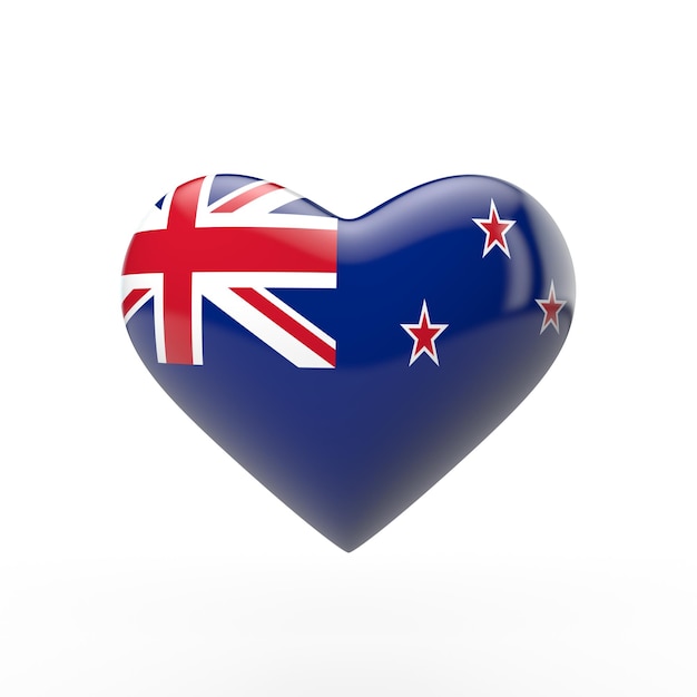 Renderowanie 3D flagi Nowej Zelandii