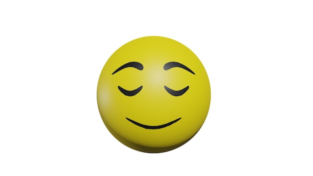 Zdjęcie renderowanie 3d ikony emoji