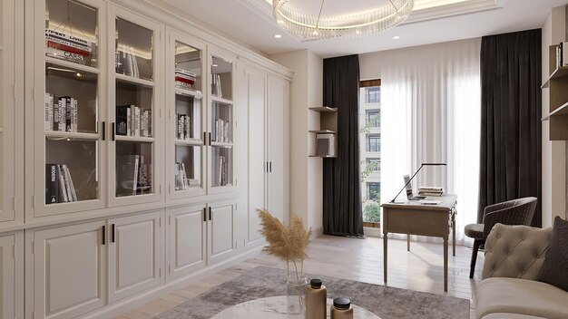 Renderowanie 3d luksusowe inspiracje do projektowania wnętrz biurowych