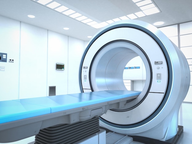 Renderowanie 3d maszyna do skanowania mri lub urządzenie do skanowania rezonansu magnetycznego