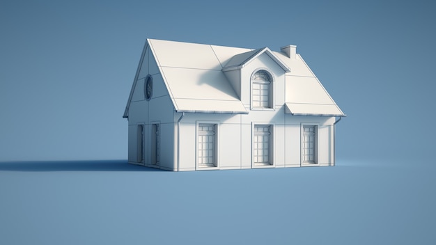 Renderowanie 3D modelu architektonicznego domu