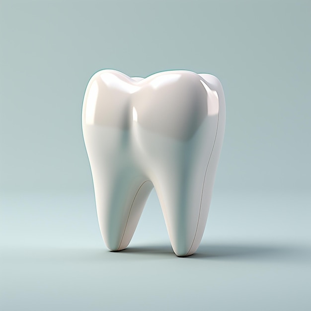 Renderowanie 3D pojedynczego zęba
