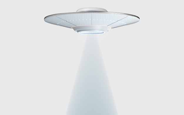 Renderowanie 3D statków kosmicznych science fiction UFO