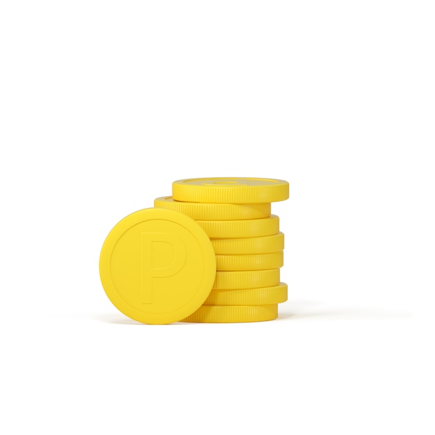 Renderowanie 3D stosu monet
