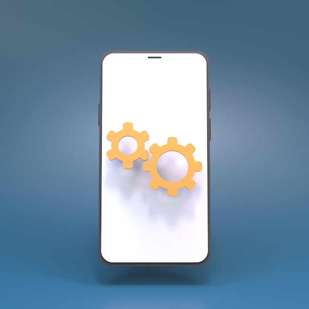 Renderowanie sprzętu i telefonu komórkowego w 3D