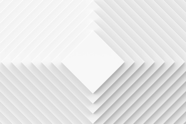 Renderowanie tekstury 3D z obrotem części kwadratowych Koncepcja powierzchni spiralnej 3D biały kwadrat abstrakcyjny wzór dla szablonu internetowego tło okładki broszury lub aplikacji Rendering geometryczny 3D