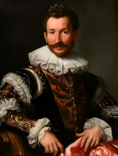 Zdjęcie renesansowy obraz arystokratów