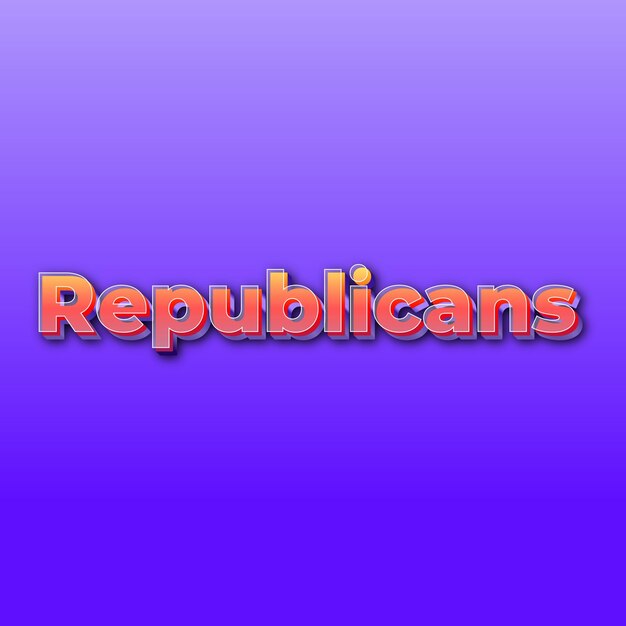 Zdjęcie republikanie efekt tekstowy jpg gradientowe fioletowe zdjęcie karty w tle
