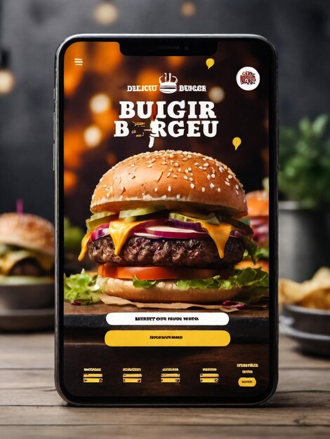 Zdjęcie restauracja fast food burger post w mediach społecznościowych lub projekt szablonu banera internetowego ilustracja wektorowa w mediach społecznych burger