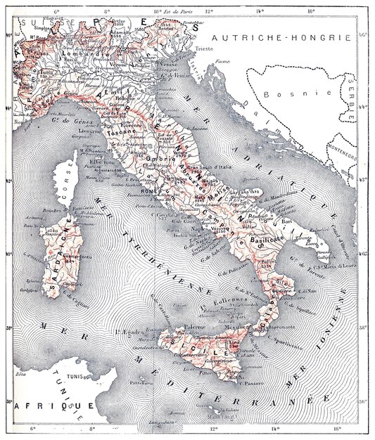 Retro Mapa Świata Tło