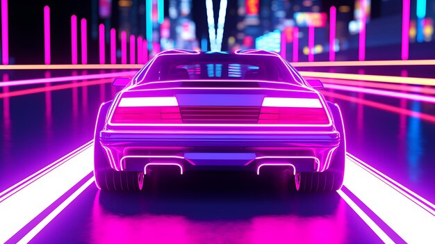 Zdjęcie retro racer glow