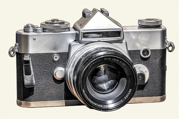 Zdjęcie retro rangefinder film camera vintage