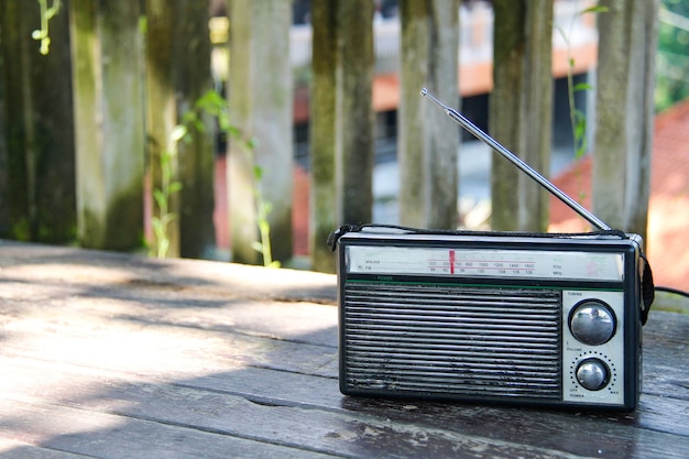 Zdjęcie retro stare radio