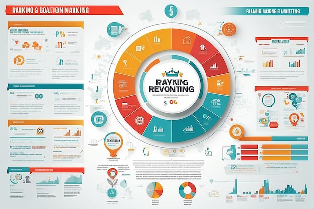 Rewolucja w rankingu Idea infograficzna dla cyfrowego marketingu SEO