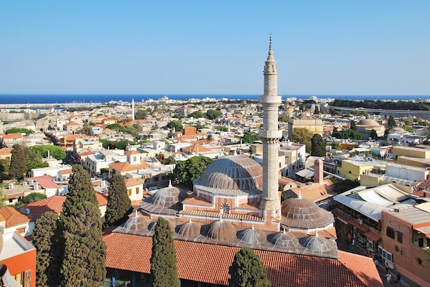 Rhodes Landmark Suleiman Mosque. Grecja. Stare Miasto