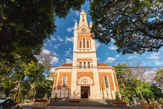 Ribeirao Preto Sao Paulo Brazylia Około czerwca 2022 Katedra Metropolitalna w Ribeirao Preto Sao Sebastiao położona w centrum stanu Ribeirao Preto w Sao Paulo