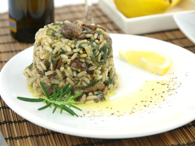 Risotto ze szpinakiem